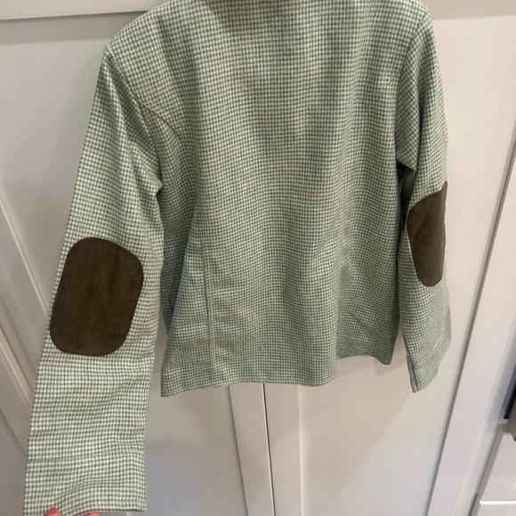 Bella Bliss Green and Brown Checkered Jacket Wool Excellent Condition! - Picture 5 of 5